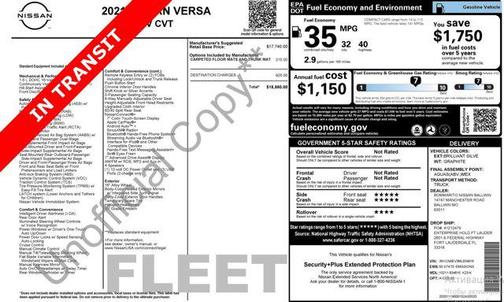 2021 Nissan Versa 1.6 SV