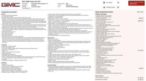 2017 GMC Yukon XL SLT