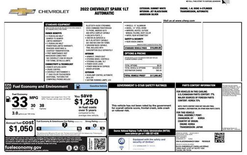 2022 Chevrolet Spark 1LT
