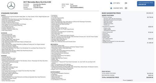 2017 Mercedes-Benz GLA 250 Base