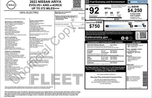 Northern Lights Metallic 2023 Nissan ARIYA EVOLVE+