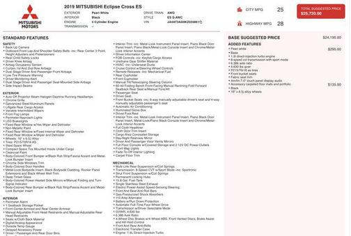 2019 Mitsubishi Eclipse Cross ES