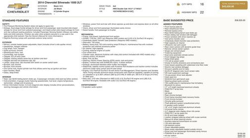 Black 2014 Chevrolet Silverado 1500 2LT