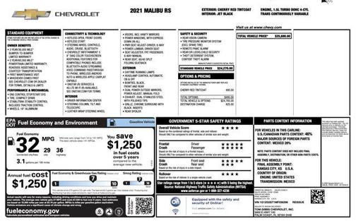 2021 Chevrolet Malibu FWD RS