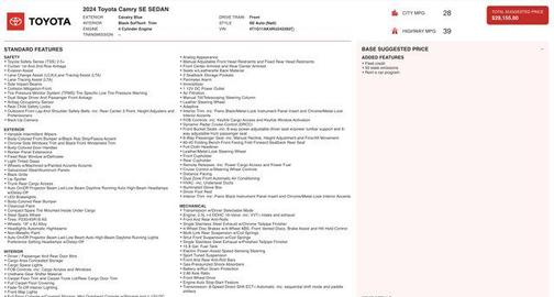 2024 Toyota Camry SE