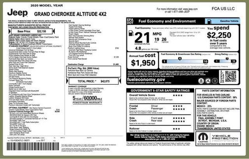 2020 Jeep Grand Cherokee Altitude