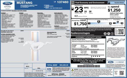 2020 Ford Mustang EcoBoost Premium