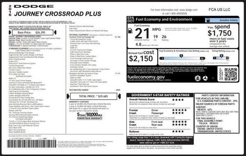 2016 Dodge Journey Crossroad