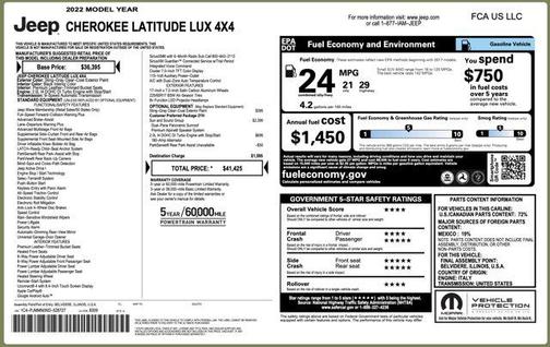 2022 Jeep Cherokee Latitude Lux