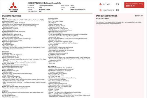 2024 Mitsubishi Eclipse Cross SE