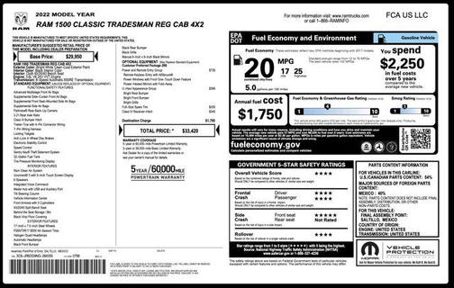 2022 RAM 1500 Tradesman