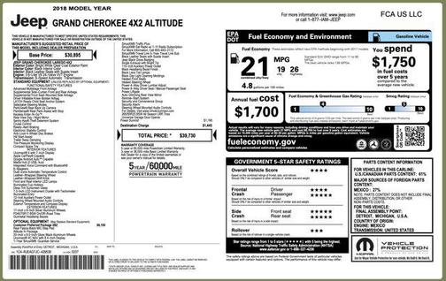 2018 Jeep Grand Cherokee Altitude