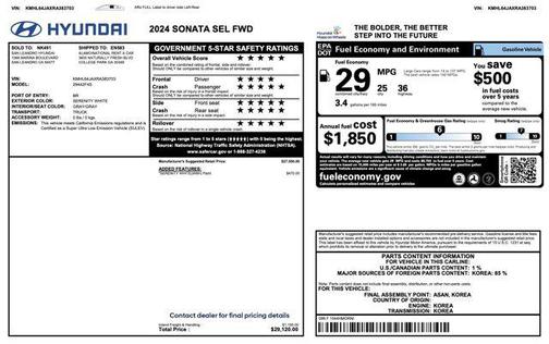 2024 Hyundai SONATA SEL