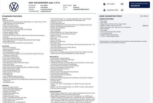 2024 Volkswagen Jetta 1.5T S