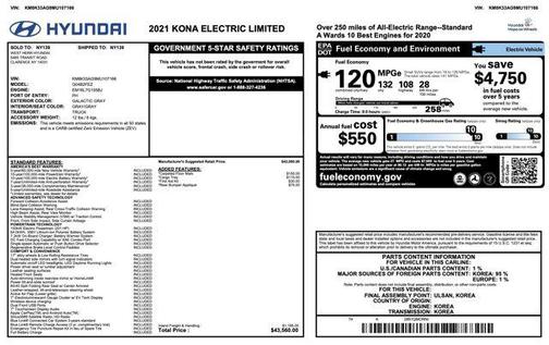 2021 Hyundai KONA EV Limited