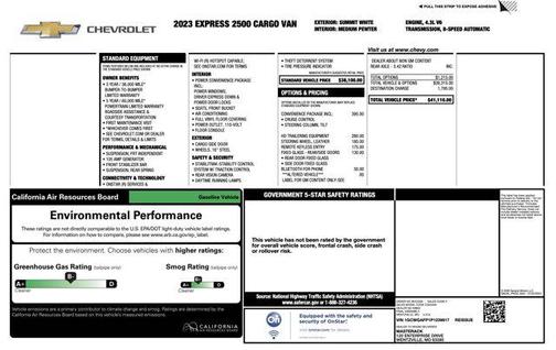 2023 Chevrolet Express 2500 RWD 2500 Regular Wheelbase WT