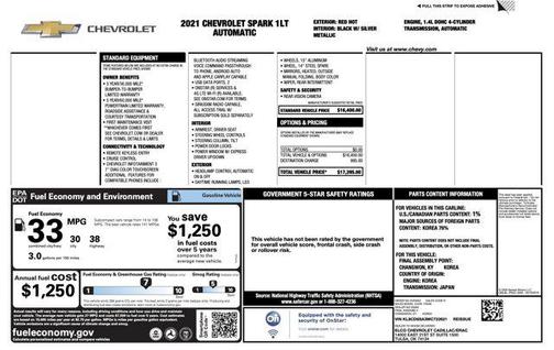 2021 Chevrolet Spark 1LT