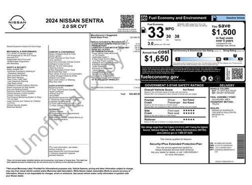 2024 Nissan Sentra SR
