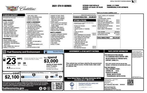 2021 Cadillac CT4 V-Series