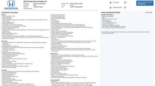 2023 Honda Accord LX 1.5T