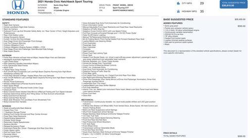 2021 Honda Civic Sport Touring