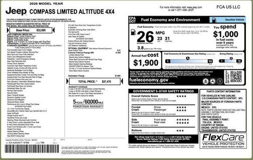 2026 Jeep Compass Limited