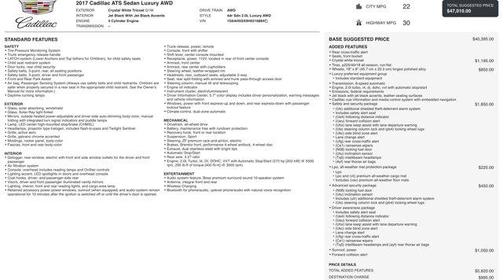 2017 Cadillac ATS 2.0L Turbo Luxury