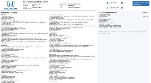 2024 Honda Accord Hybrid Base