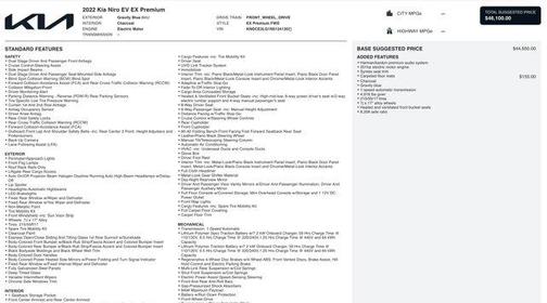 2022 Kia Niro EV EX Premium