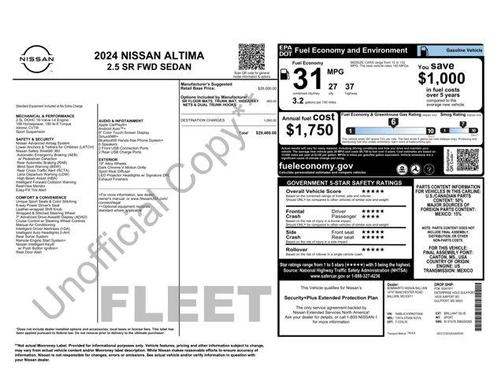 2024 Nissan Altima SR FWD