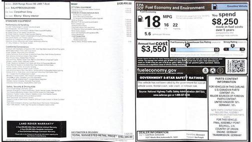 2025 Land Rover Range Rover P530 SE 7 Seat