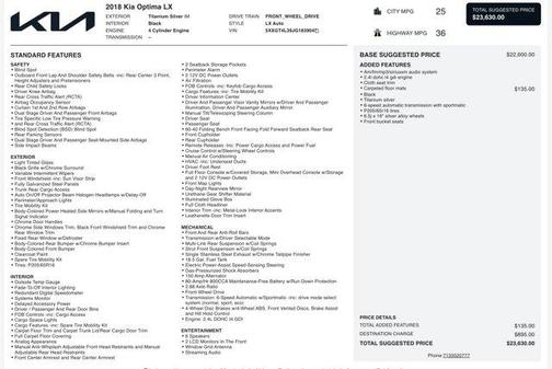 2018 Kia Optima LX