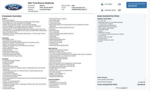 Area 51 2021 Ford Bronco Badlands