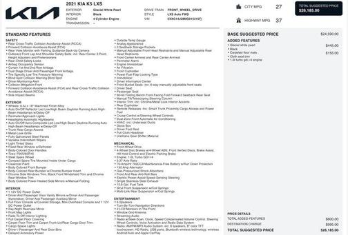 2021 Kia K5 LXS