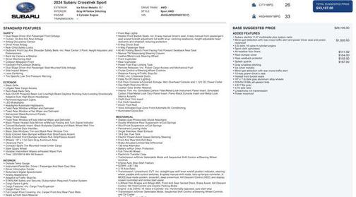 2024 Subaru Crosstrek Sport