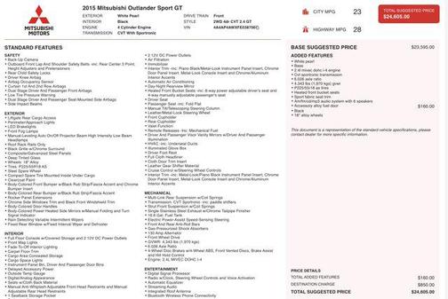 2015 Mitsubishi Outlander Sport 2.4L GT