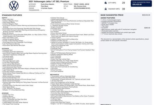 2021 Volkswagen Jetta 1.4T SEL Premium