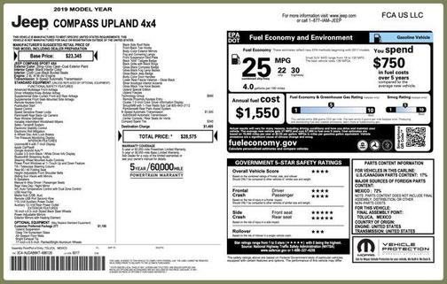 2019 Jeep Compass Upland Edition 4x4