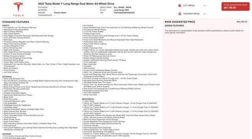 2022 Tesla Model Y Long Range Dual Motor All-Wheel Drive