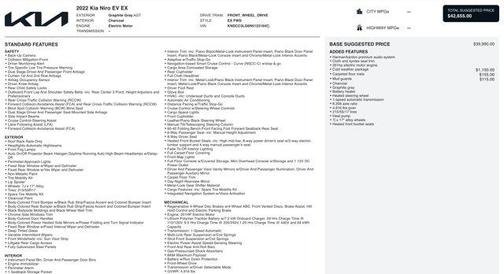 2022 Kia Niro EV EX
