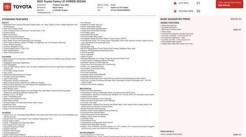 2023 Toyota Camry LE