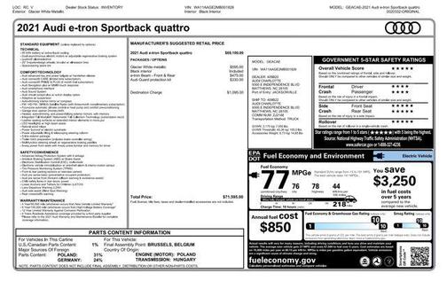 2021 Audi e-tron Sportback Premium