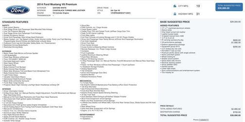 2014 Ford Mustang V6 Premium