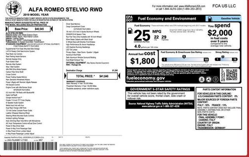 2019 Alfa Romeo Stelvio Base