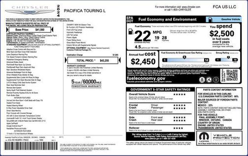 2024 Chrysler Pacifica Touring L