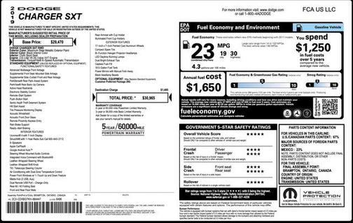 2019 Dodge Charger SXT