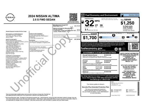 2024 Nissan Altima S FWD