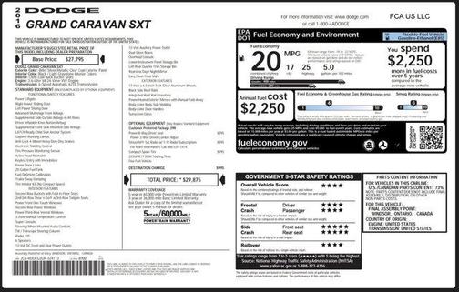 2016 Dodge Grand Caravan SXT