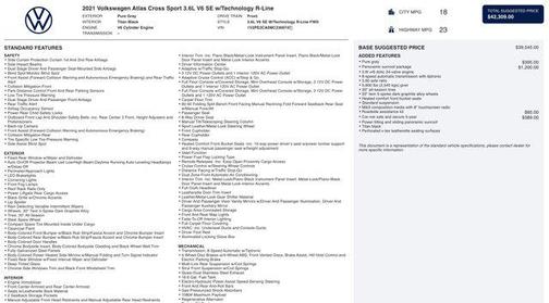 2021 Volkswagen Atlas Cross Sport 3.6L V6 SE w/Technology R-Line