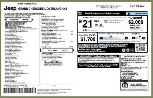 2022 Jeep Grand Cherokee L Overland